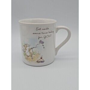 Vintage Hallmark Mugs Cute Mouse “Give Yourself a Break" Coffee Mug Cup 1986